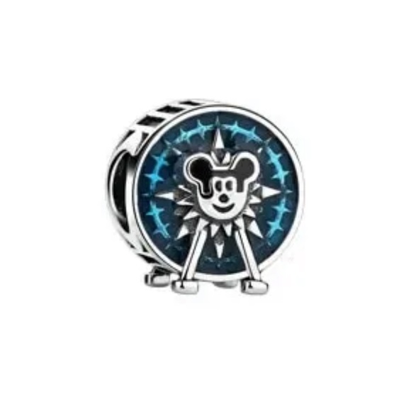 NWOT Disney Mickey Mouse Ferris Wheel Charm Sterling Silver 925 - Picture 1 of 8